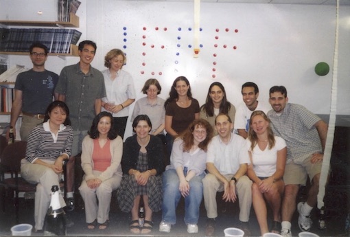 Jeff’s thesis defense party, 2001