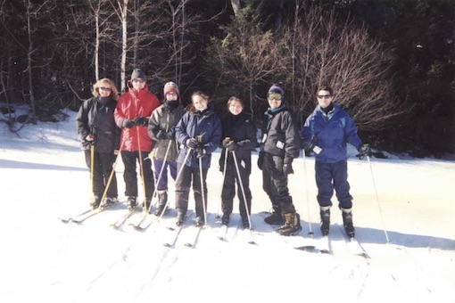 Lab skiing trip, cerca 2003